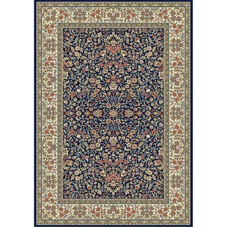 DYNAMIC RUGS Ancient Garden 3 ft. 11 in. x 5 ft. 7 in. 57078-3434 Rug - Blue/Ivory AN46570783434